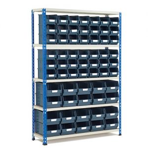 GS340 Shelving 1600h x 1120w - 62 Picking Bins