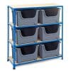 GS340 Shelving with 6 Pickmaster Boxes - 1220h x 1120w