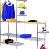 Add On Chrome Wire Shelving - 4 shelves 1600h x 1220w