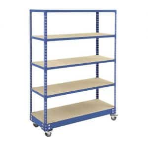 GS340 Shelving - Trolley Shelving 1700h x 1220w - 5 levels