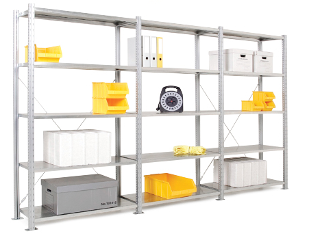Steel Shelving - 5 Steel Shelves 2000h x 1000w