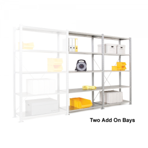 Add On Steel Shelving Bay - 5 Steel Shelves 2000h x 1000w