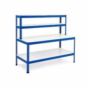 Heavy Duty Work Stations - T - Bar Support With Full Shelf