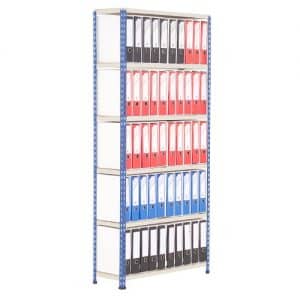GS340 Shelving Lever Arch File Bay - Single Sided - 50 x A4 files