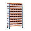 10 Shelf Cardboard Bin Bay - 54 Bins