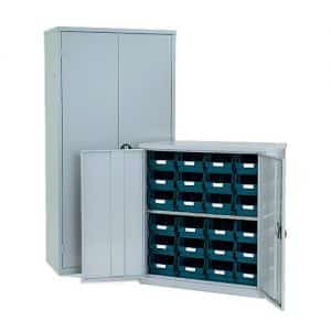 Lockable Bin Cupboard 24 x no.104 bins
