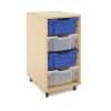 Deep Tray Storage Units - 4 Clear Trays