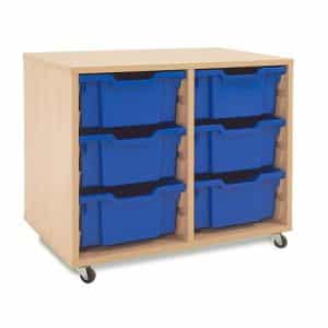 Deep Tray Storage Units - 6 Clear Trays