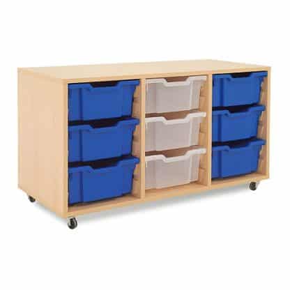 Deep Tray Storage Units - 9 Clear Trays