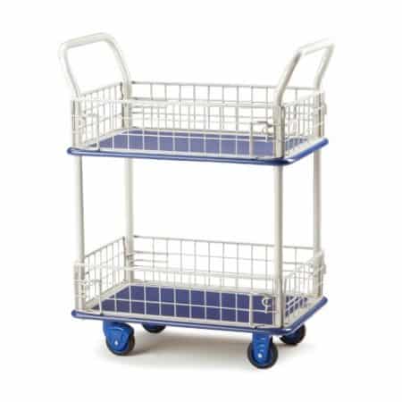 Mesh Sided Shelf Trolley