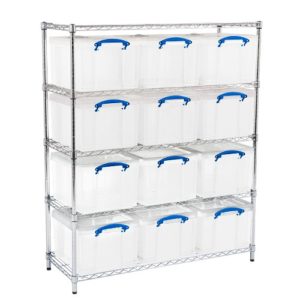 Shelving with Boxes